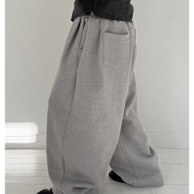 디토 벌룬 스웻 팬츠 멜란지그레이