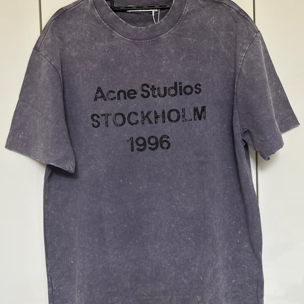 아크네 스튜디오 스톡홀름 워싱 반팔 티셔츠 