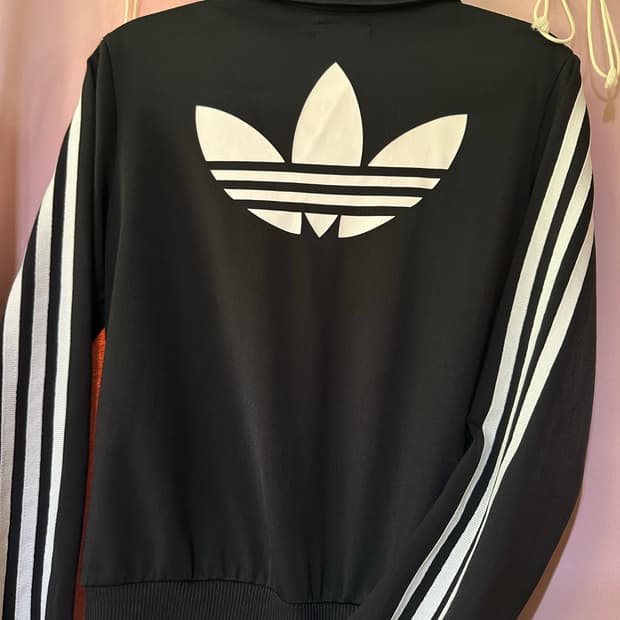 아디다스져지 아디다스 파이어버드 트랙탑 불꽃 왕불꽃  블랙 집업