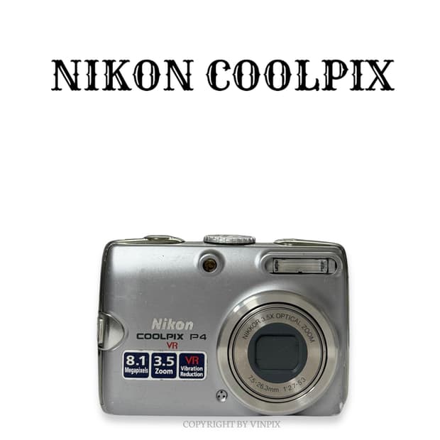 니콘 쿨픽스 P4(Coolpix P4) 빈티지 디지털 카메라 디카