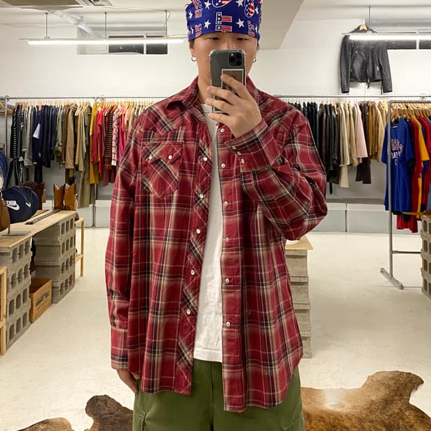 WRANGLER ombre western shirts 옴브레 웨스턴 셔츠