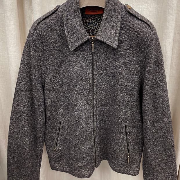 Vintage MISSONI 울 집업 자켓 사이즈 불명