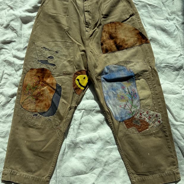 캐피탈 카츠라기 하이 웨이스트 님 팬츠 베이지 2사이즈