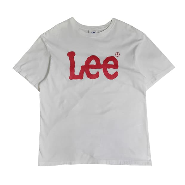Lee 리 레드로고 반팔 티셔츠