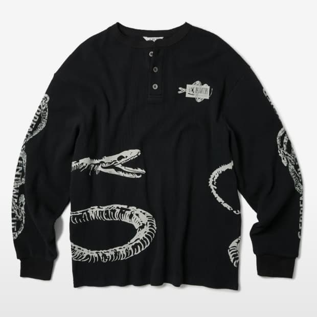 ETCE 스네이크 헨리넥 블랙 XL