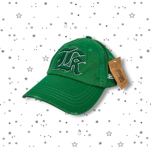  VonDutch 본더치 자수 그린 캡