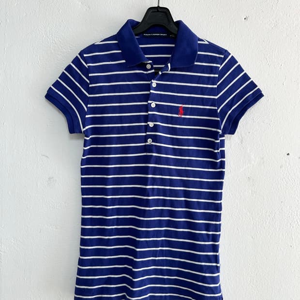 폴로 랄프로렌 스트라이프 반팔 카라티