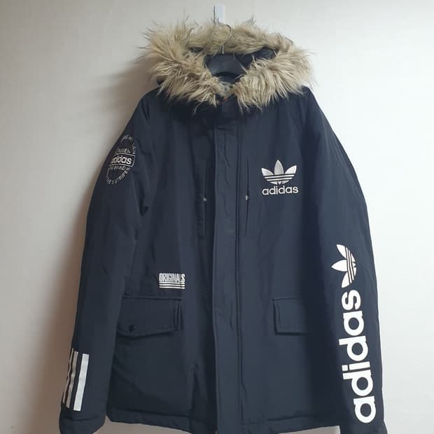 adidas Originals 퍼후드 덕다운 파카 / XL