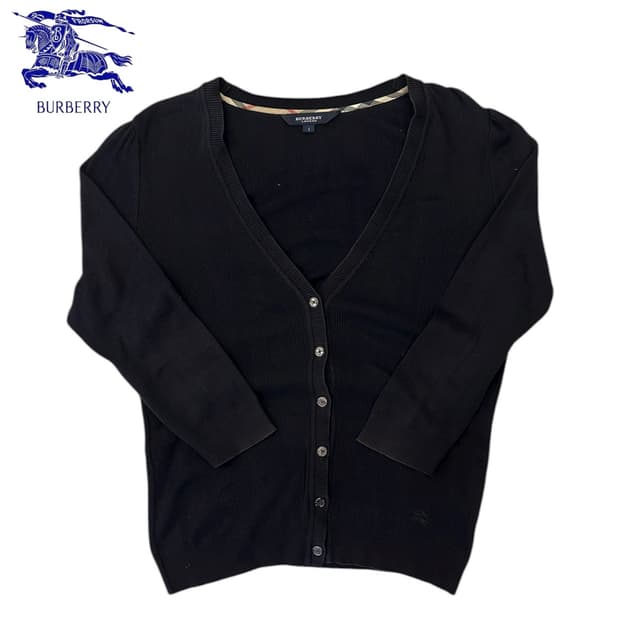 버버리 스몰로고 가디건