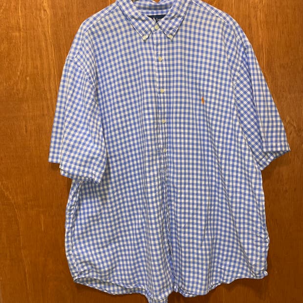 (3XL) POLO 폴로 랄프로렌 체크 반팔 셔츠