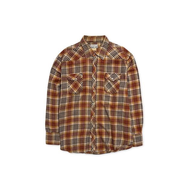 랭글러 플란넬 요크 웨스턴 셔츠