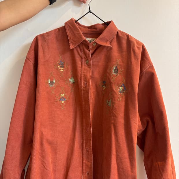 빈티지 코듀로이 셔츠