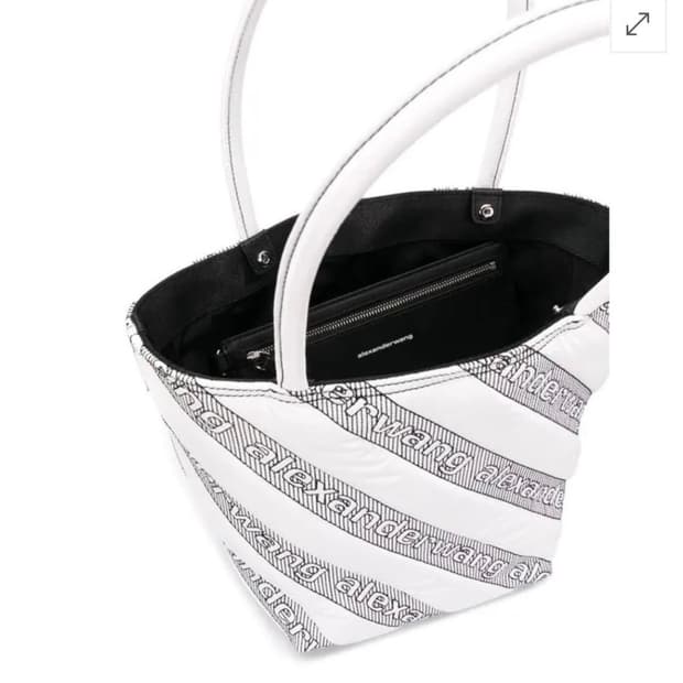 알렉산더왕 록시 퀼팅 토트백 화이트