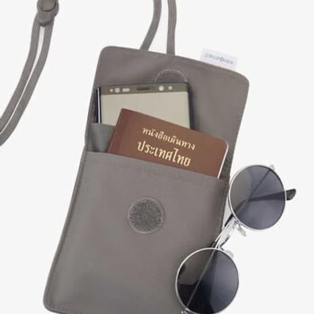 [새상품.정가37,000] 샘소나이트 RFID 여권 파우치 지갑 크로스백