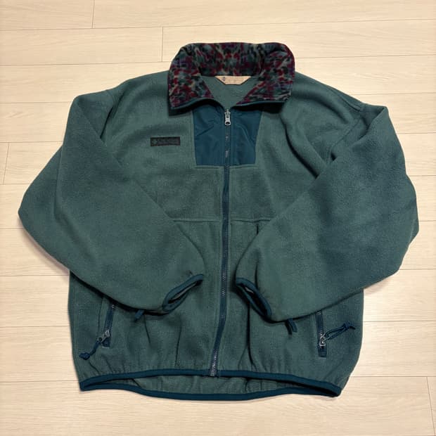 L)90S~00S 콜롬비아 칼라 패턴 플리스