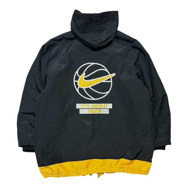 ✨ (바배) 나이키 90s 베스킷볼 빅로고 배색 누빔 돕바 점퍼