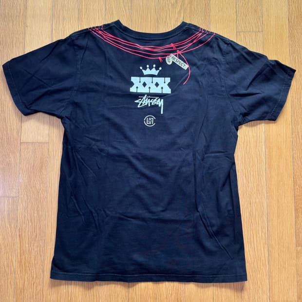 스투시 30주년 컬렉션 목걸이 프린트 티셔츠 L