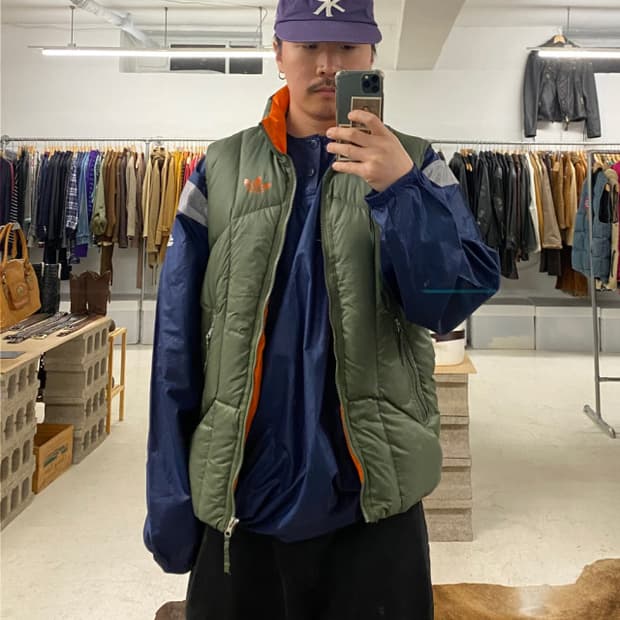 ADIDAS duck down padding vest 아디다스 패딩조끼