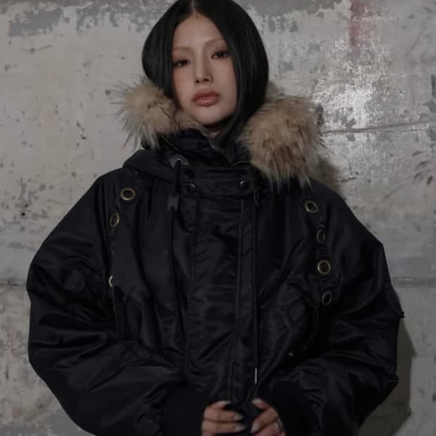 팬시클럽 아일렛 퍼 자켓 구해요