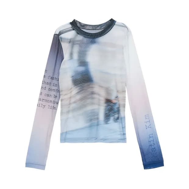 마뗑킴 몰디브 메쉬 탑 MALDIVES MESH TOP 프린팅