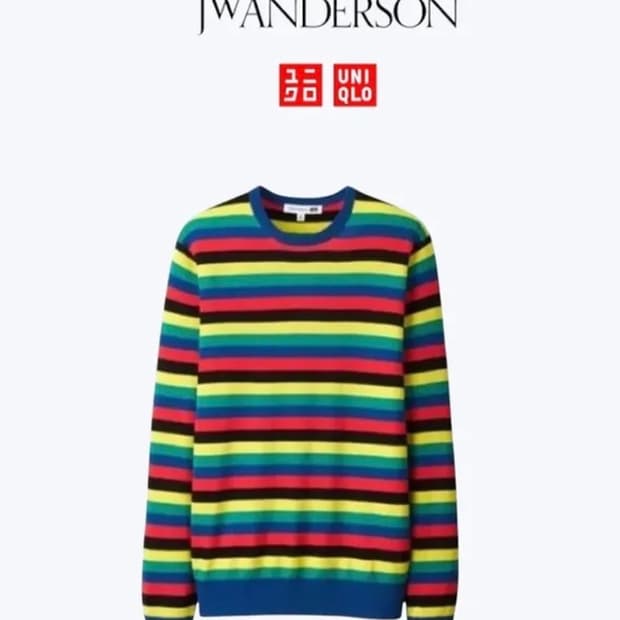 유니클로 jw앤더슨 멀티 컬러 니트 L