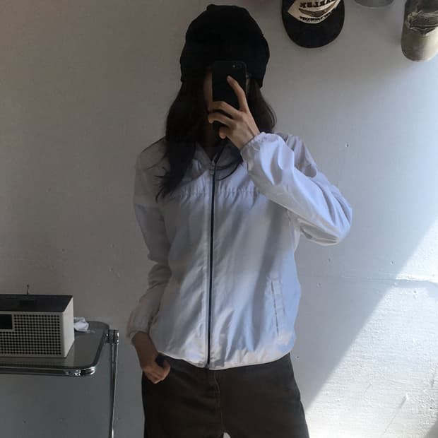 퓨마 후드 바람막이 집업