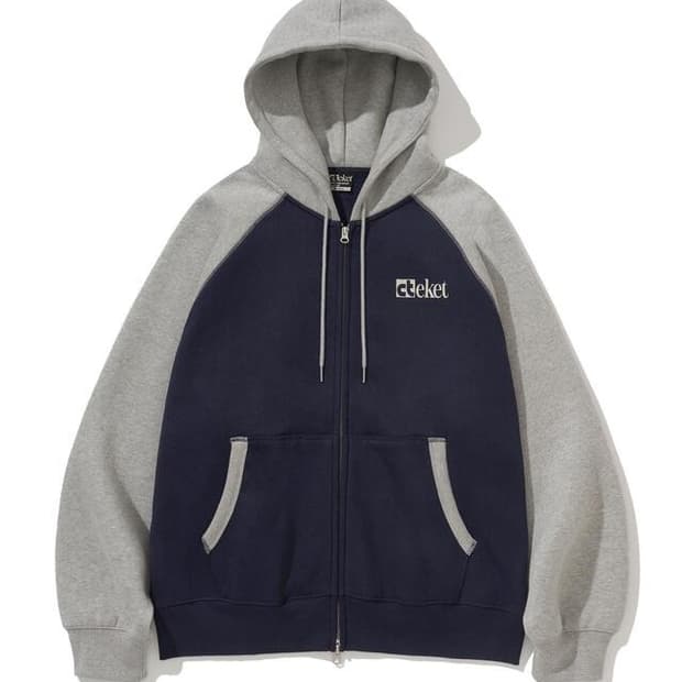 [M] 테켓 플랜 후드 집업 네이비