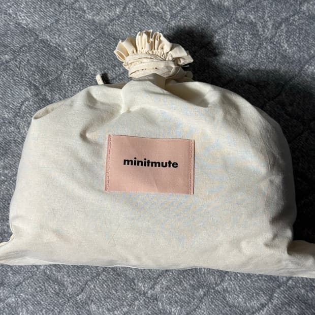 미닛뮤트 시어링 토트백 크림 새상품