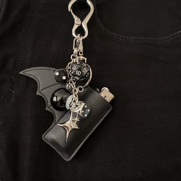 8볼 다이스&라이터 케이스 키링