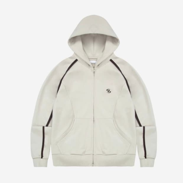 산산기어 22FW 후드집업 베이지 2