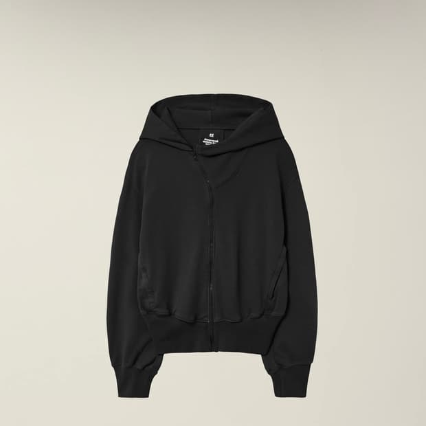 EE 커브드 후드집업 블랙 XL 24fw버전