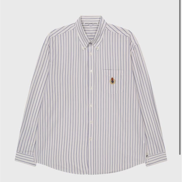 [헤리티지플로스] CREST WASHED STRIPE SHIRT