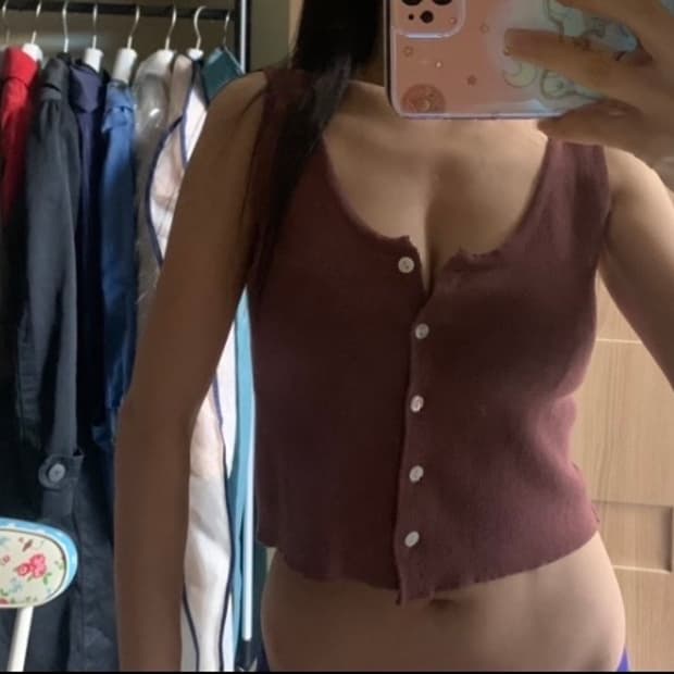  66 민소매 크롭티/나시/섹시핏