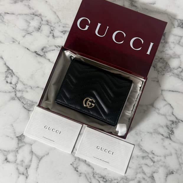 [미사용/새상품] 구찌 마틀라세 반지갑 