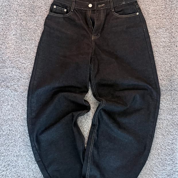 와이드 생지데님팬츠