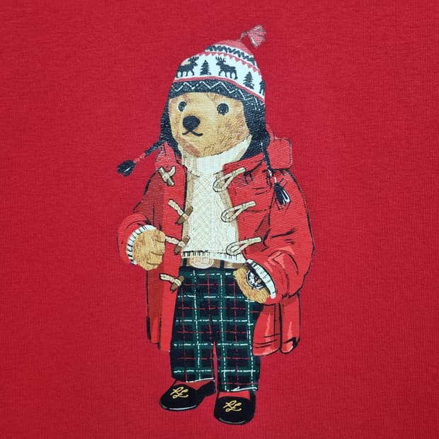 보이즈XL 폴로 베어 2024 POLO 랄프로렌 QR 기모 맨투맨 긴팔티