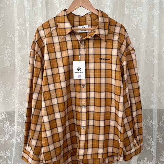 L) 새상품 헤더 헬렌 HEDER HELEN 체크 셔츠