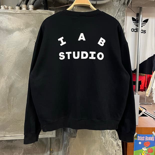 아이앱 스튜디오 기모 맨투맨 블랙 2XL #csz1871