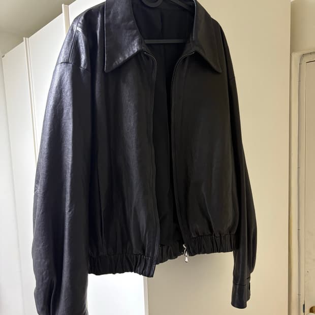 쿠어 램스킨 블루종 large