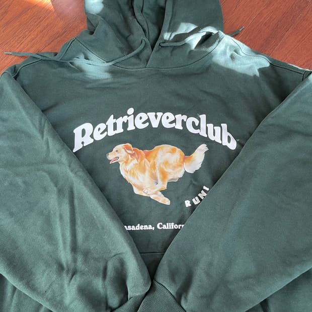Retrieverclub 후드티 그린 L입니다