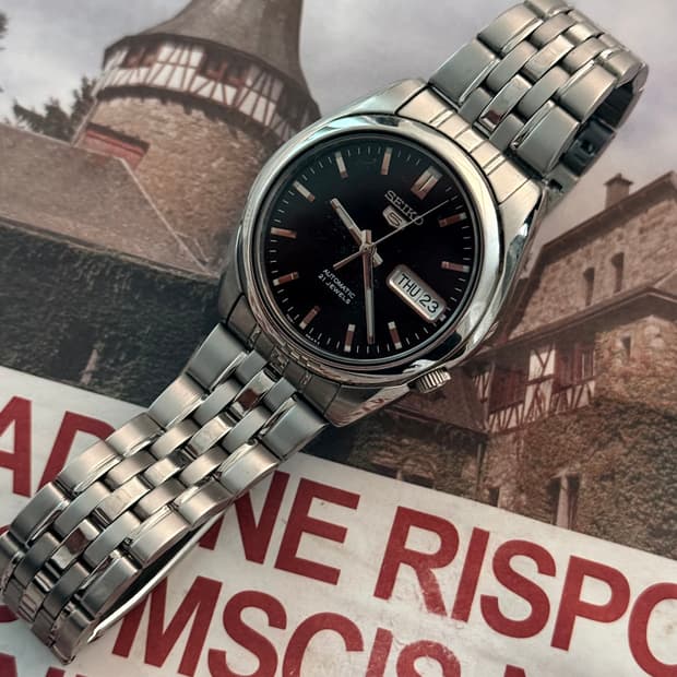 세이코 Seiko Actus 5 시스루백 데이 데이트 오토매틱