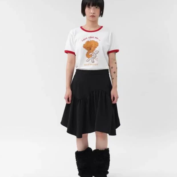 Bocbok Puppy Skirt - Black