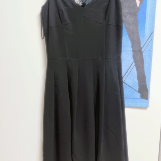 빈티지 블랙 레이스 고스펑크 원피스