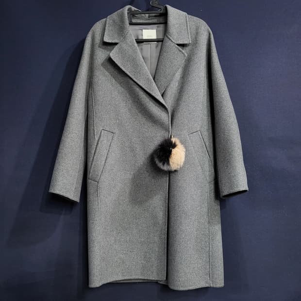 주크 블랜디드 캐시미어 롱코트