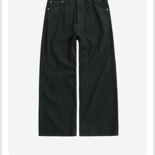 폴리테루 고시마 팬츠 스트라이프 블랙