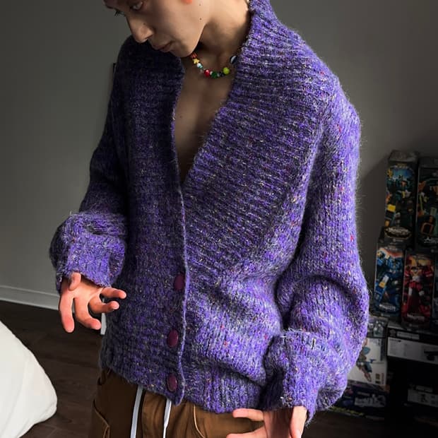 Maria Pia 더블 브레스티드 보카시 카디건