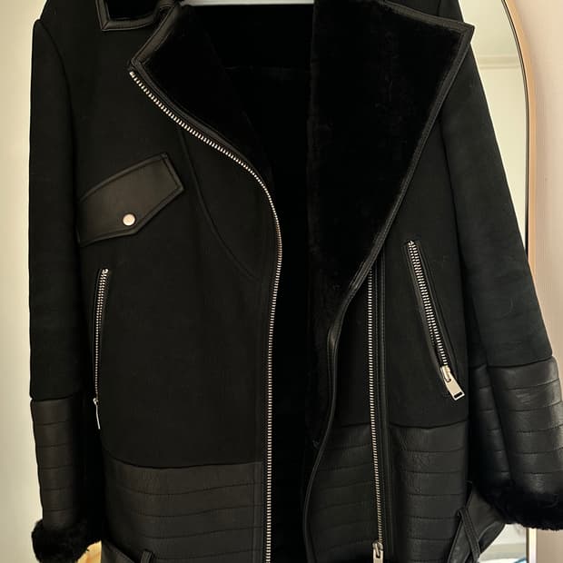 리얼 무스탕 100% 55사이즈