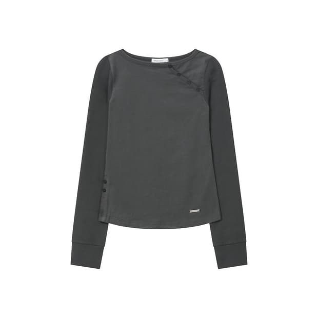 미세키서울 slash button 롱슬리브