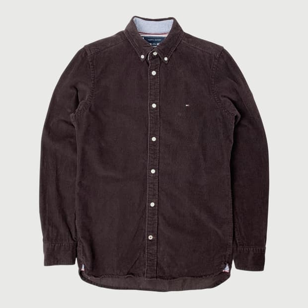 [S/정품] 타미힐피거 브라운 골덴 셔츠