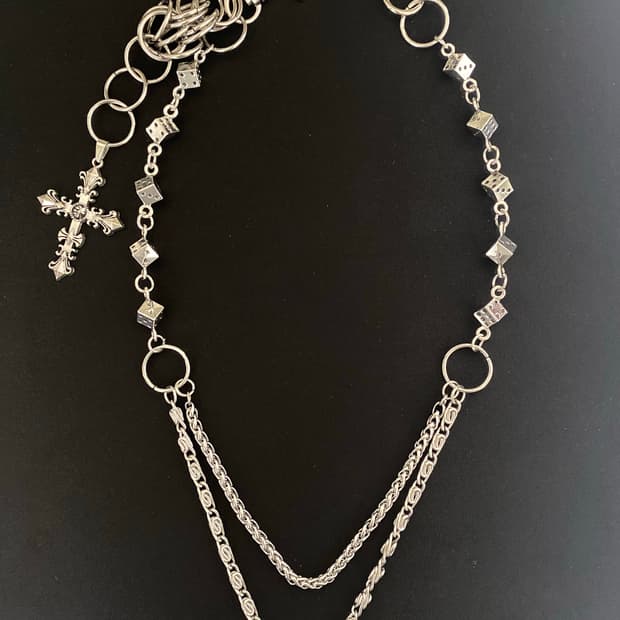 멀티링 크로스 다이스 팬츠 체인